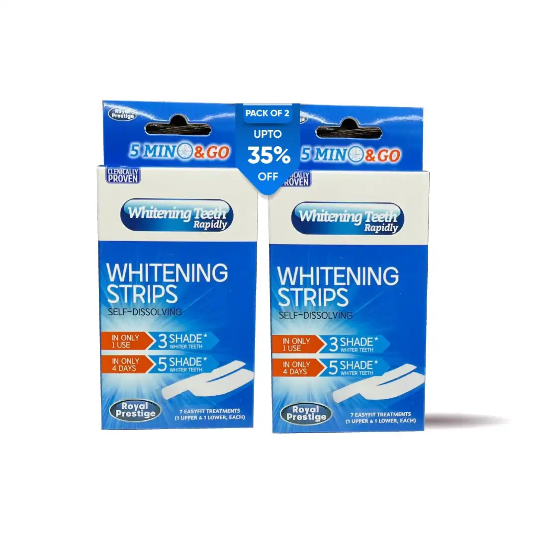 3D White Teeth Whitening Strips Pack of Two
