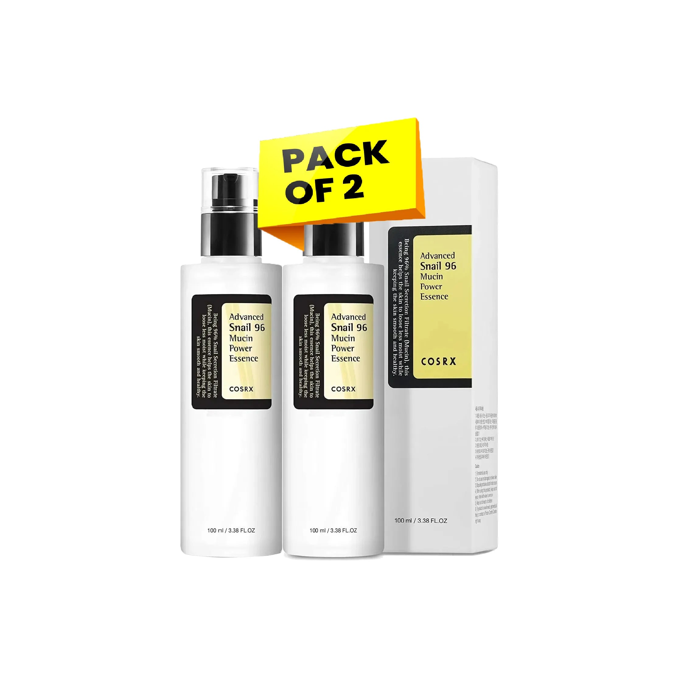 Advanced Snail 96 Mucin Power Essence Pack of 2