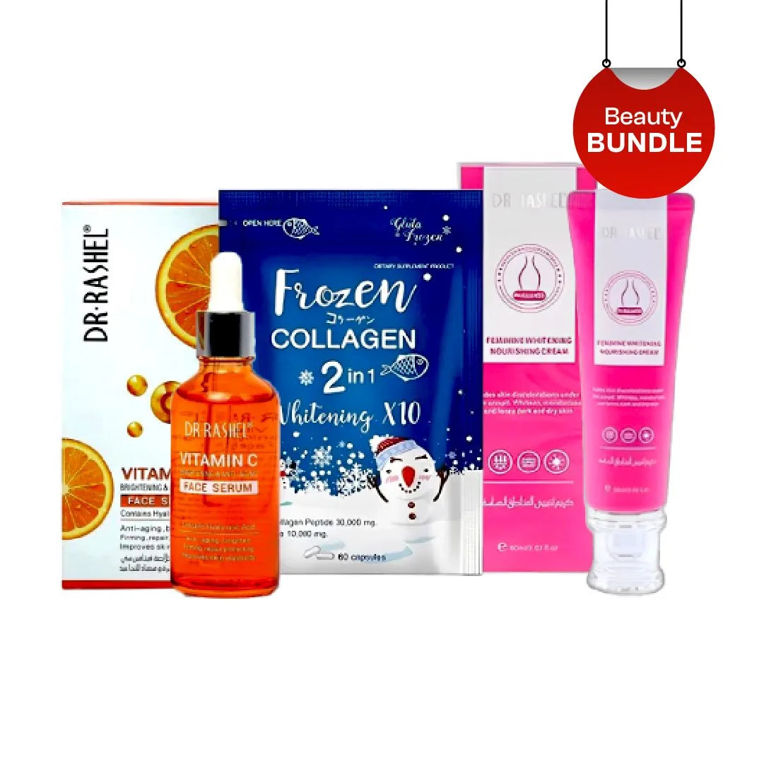 pack of serum, frozen collagen and cream