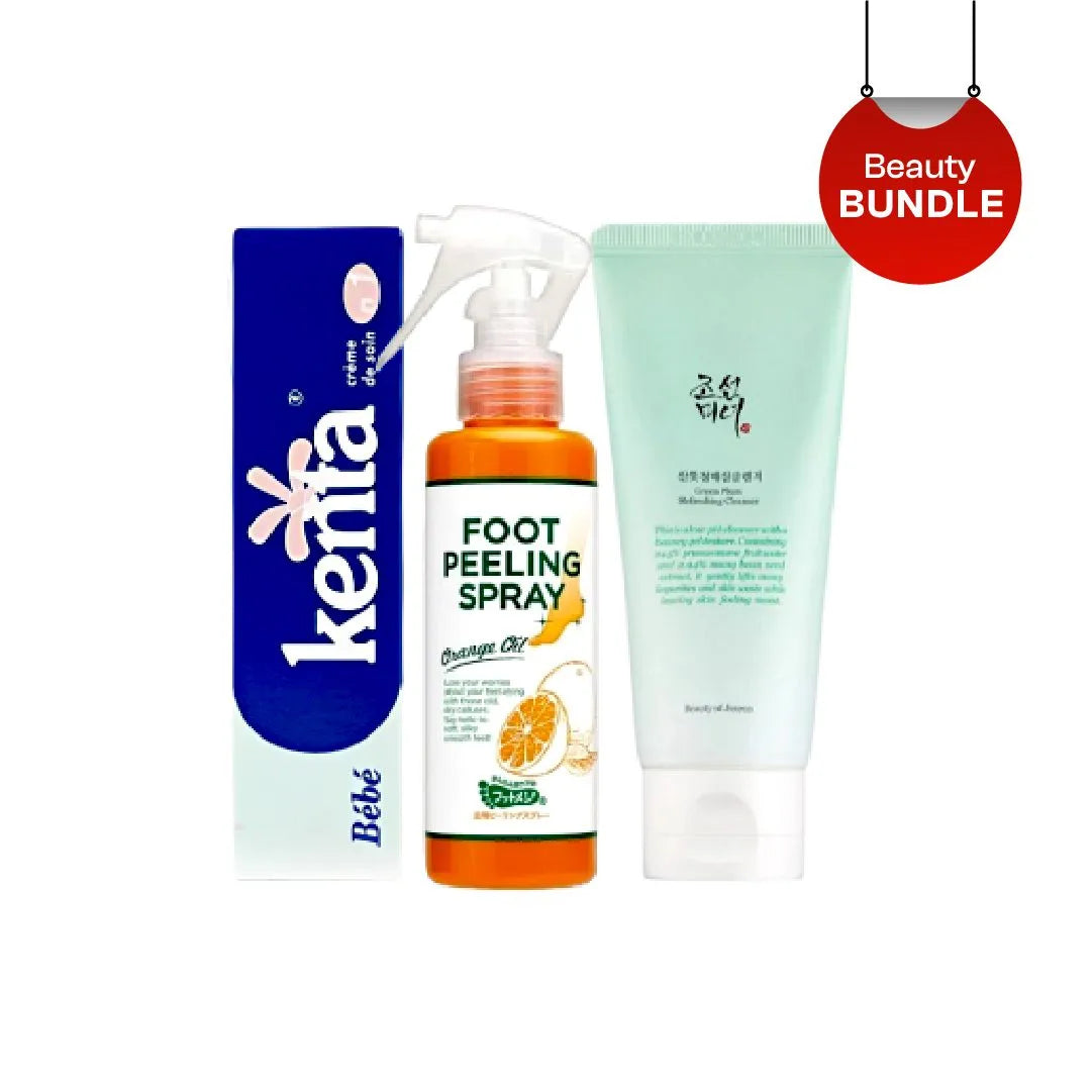 pack of cream, spray and facewash