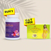 Buy 1 Saffron Dietary Supplement Capsule Get 1 Free Catherine Slimming Tea