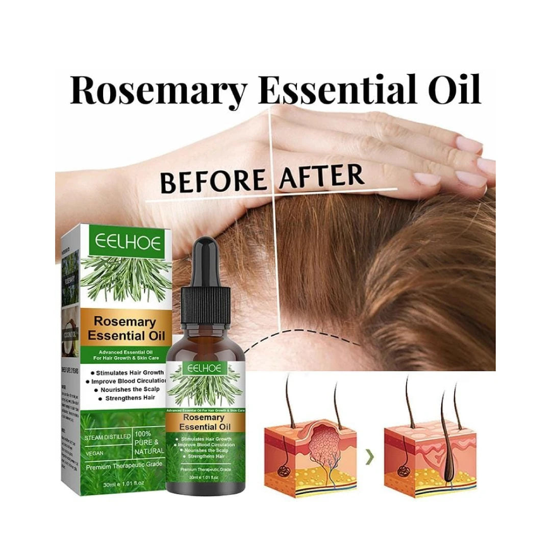 Eelhoe Rosemary essential oil before/ater