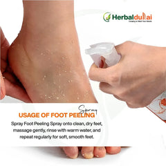 How to use foot peeling spray