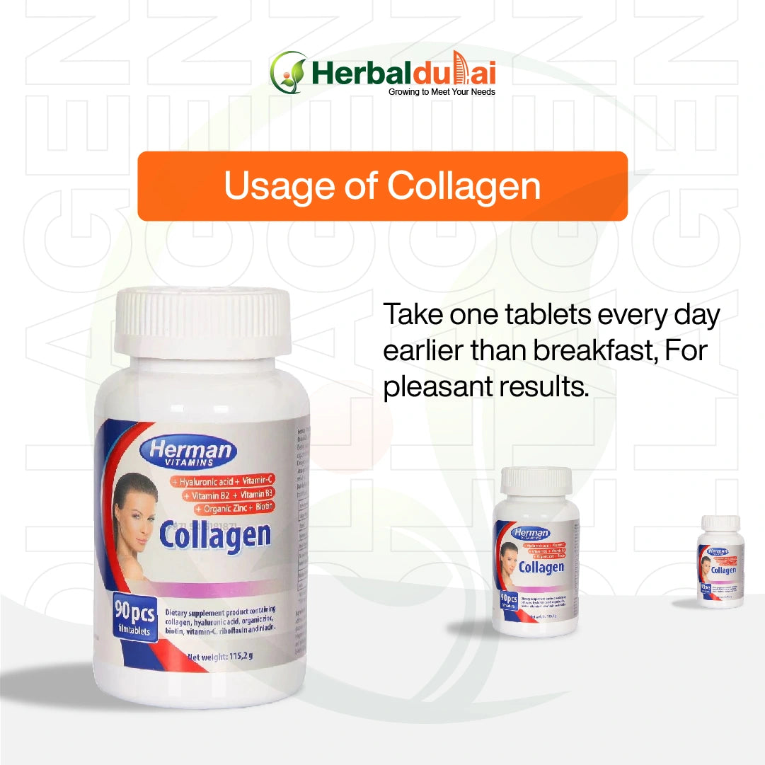 How to Use Herman Vitamins Collagen Dietary Supplement