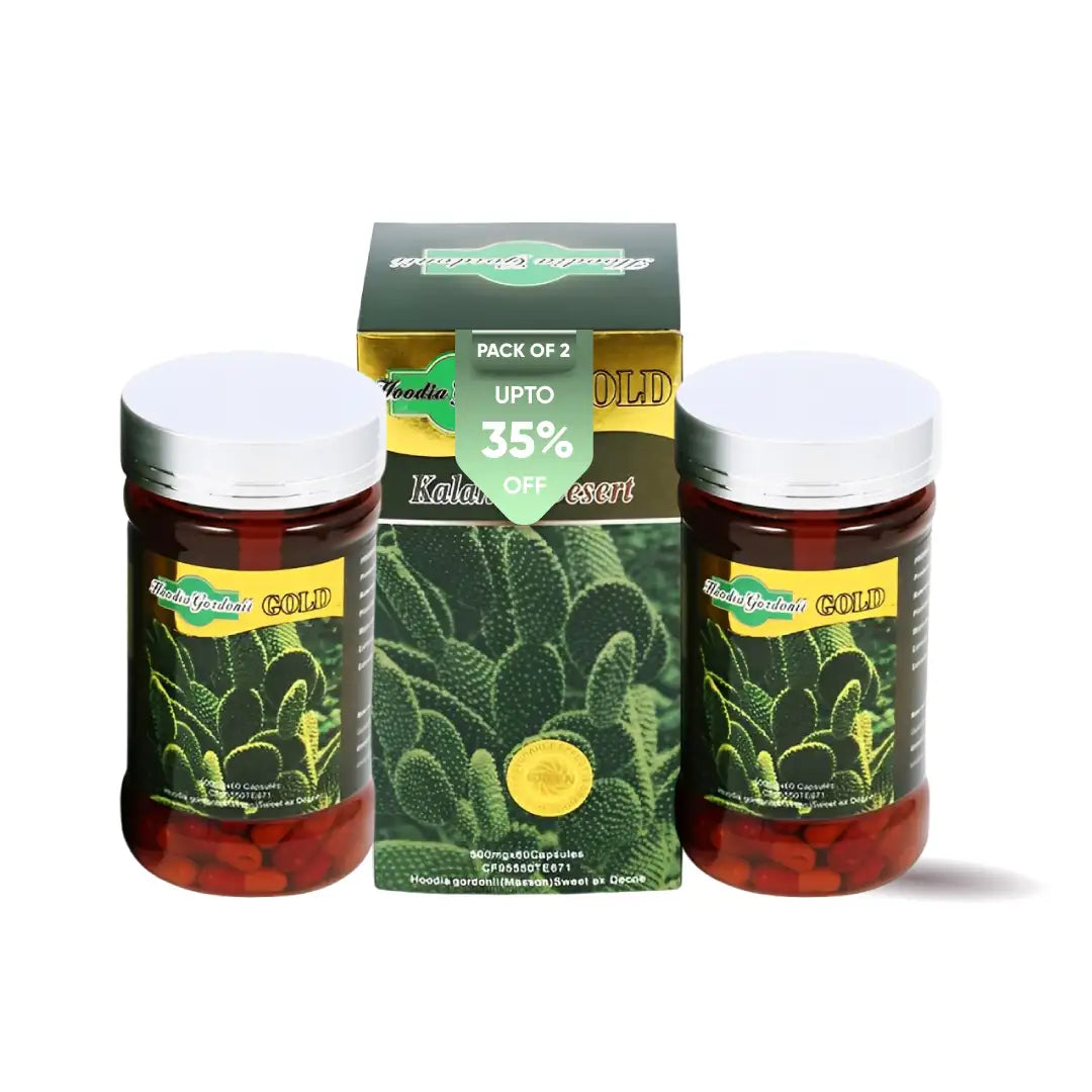 Hoodia Gordonii Gold Capsules pack of 2