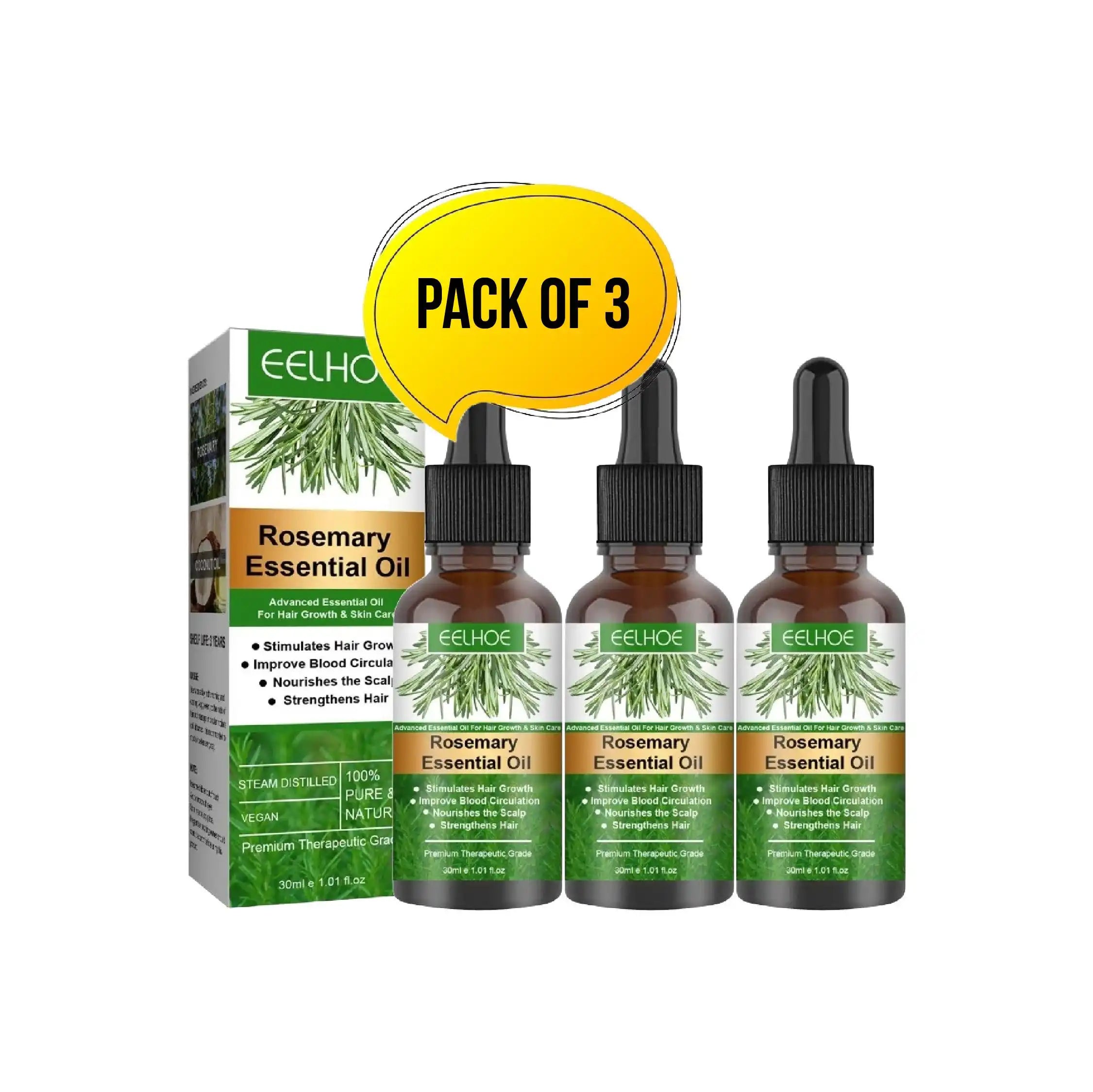 Rosemary essential oil - Pack of 3