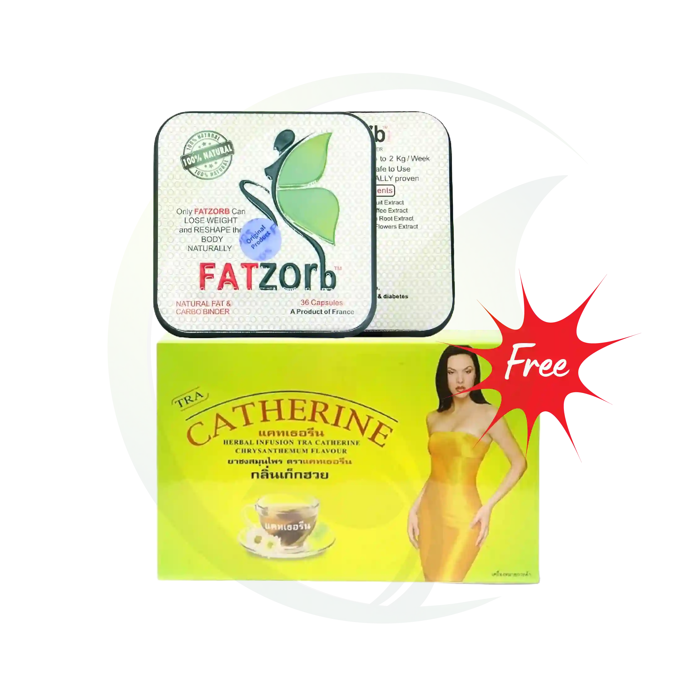 Buy 2 Fatzorb get free Catherine tea
