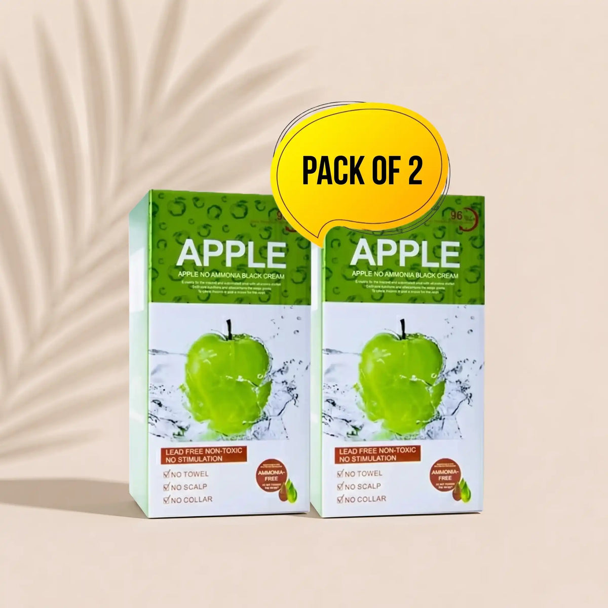 Apple Hair Color Pack of 2 Black