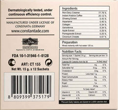 Constanta Ingredients and Nutrition Facts