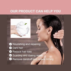 EELHOE Polygonum Natural Black Soap Shampoo for Hair Growth