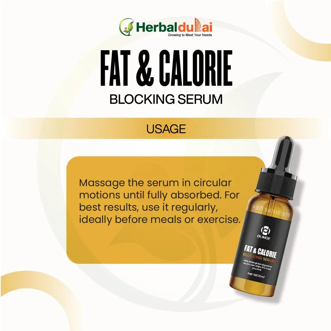 How to Use Fat and Calorie Blocking Serum