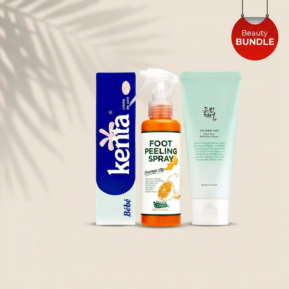 Foot peeling Kenta Green Plum Skin Care Bundle