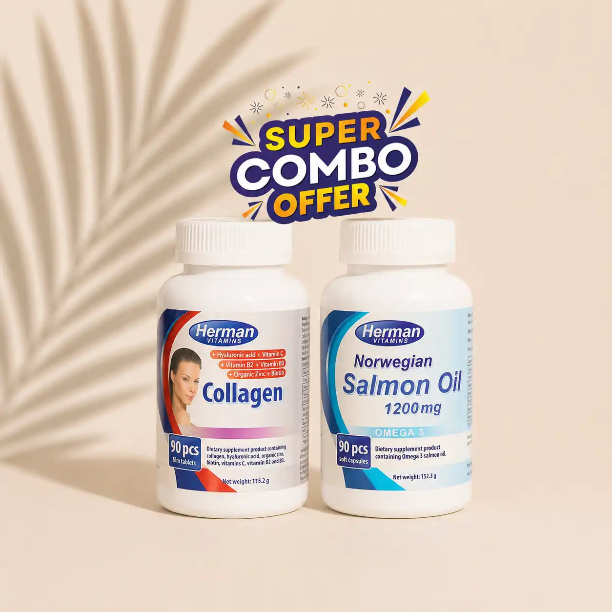 Norwegian Salmon Oil 1200mg Collagen Dietary Supplement
