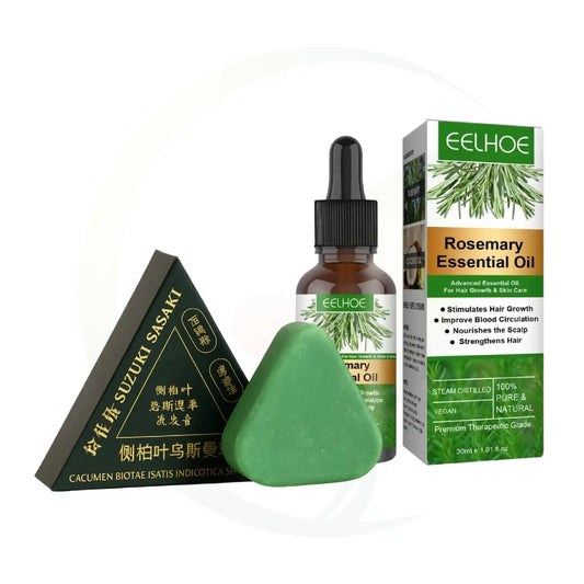 Seven Green Nature Hair Soap + Eelhoe Rosemary Essential Oil