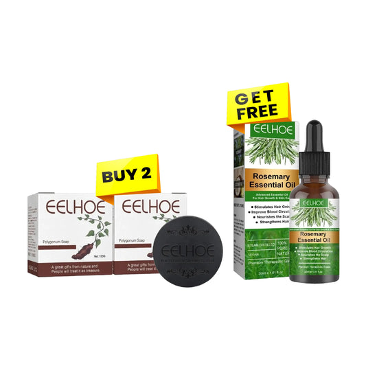 eelhoe shampoo soap and rosemary oil